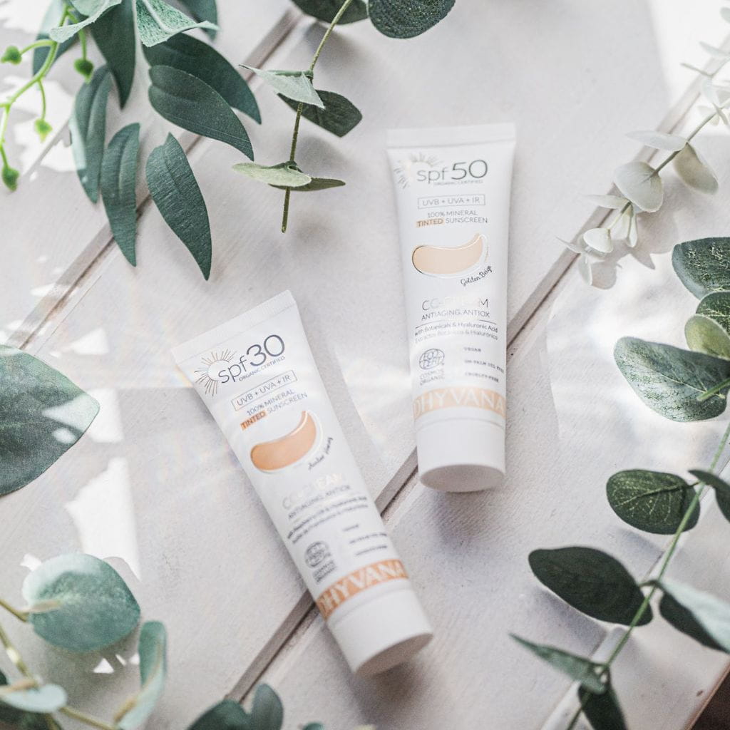 Dhyvana sävyttävä aurinkovoide kasvoille 50ml, 2 sävyä