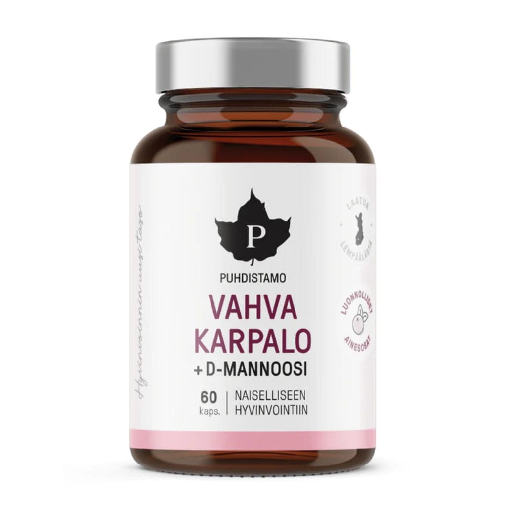 Karpalokapseli Puhdistamo Vahva karpalo D-mannoosi