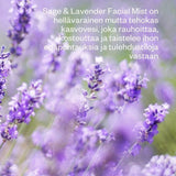 Kasvovesi epäpuhtaalle iholle Flow Cosmetics Sage & Lavender 100ml
