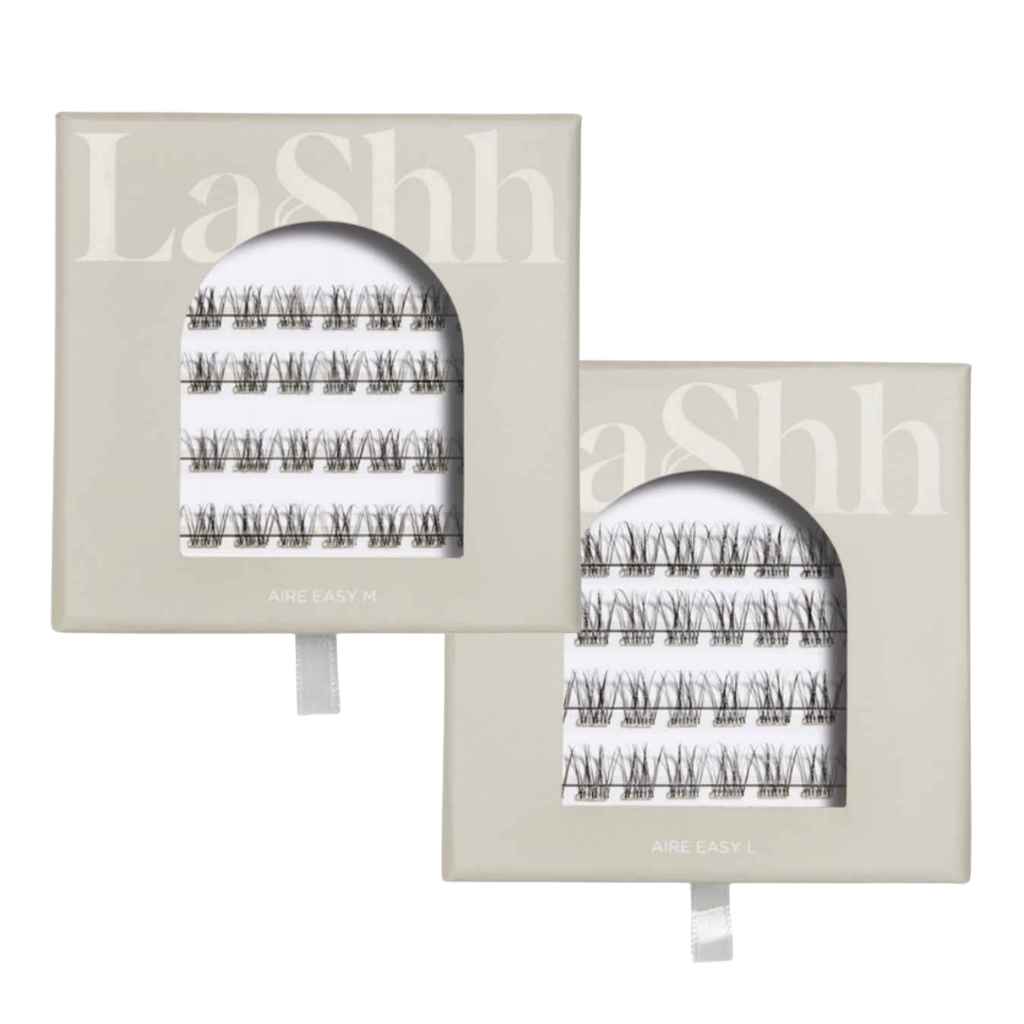 LaShh Aire ripsitupsut M+L Duo setti, musta liima