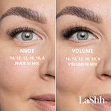 Ripsitupsut LaShh Nude Easy Mix, kaikki pituudet silmissä