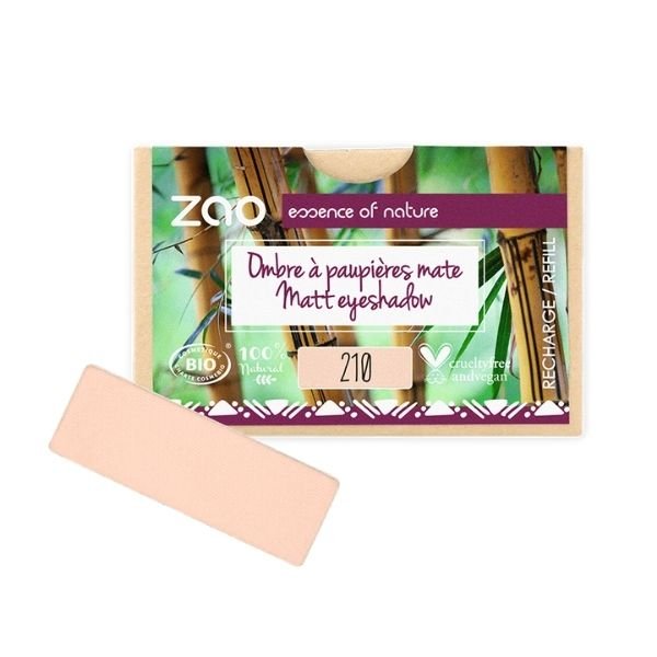 Zao Matt luomiväri 210 Peachy Pink refill
