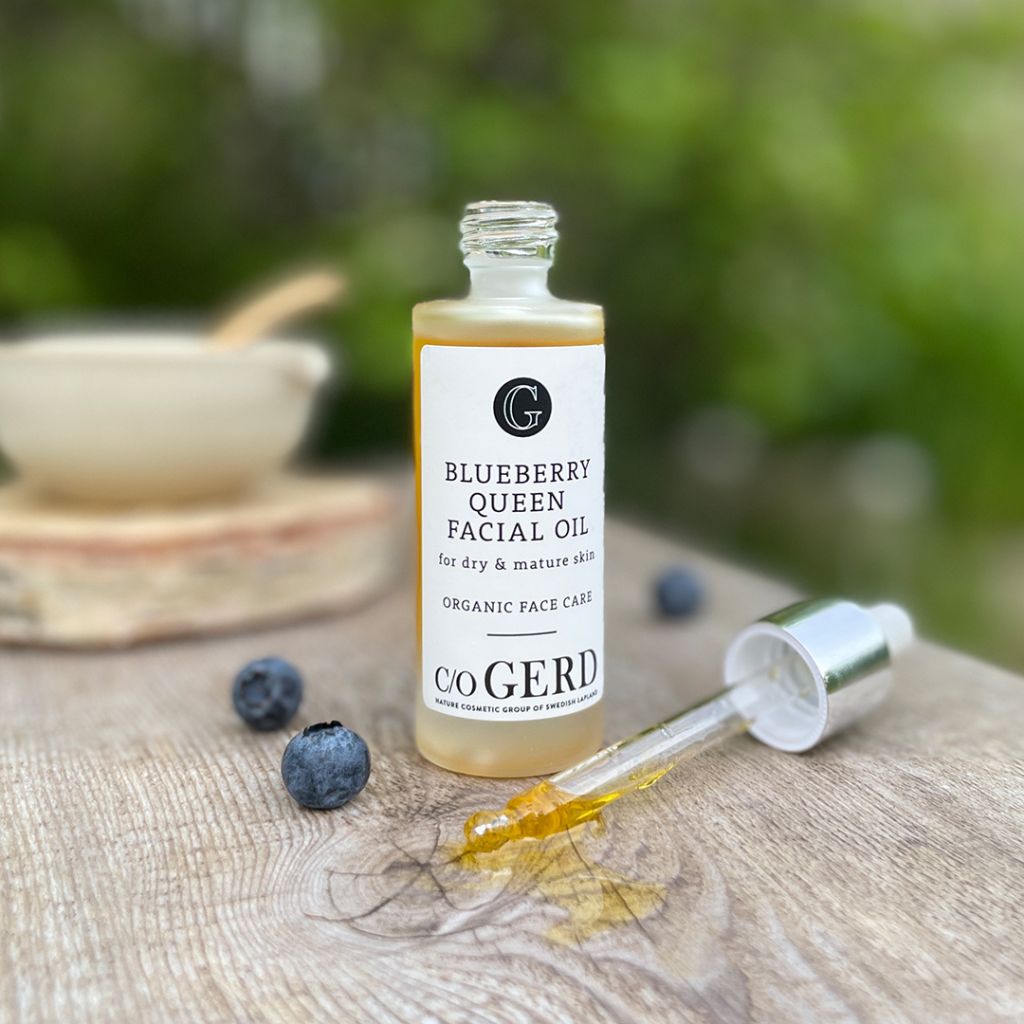 c/o GERD Blueberry Queen Facial Oil kasvoöljy kuivalle ja ikääntyvälle iholle.